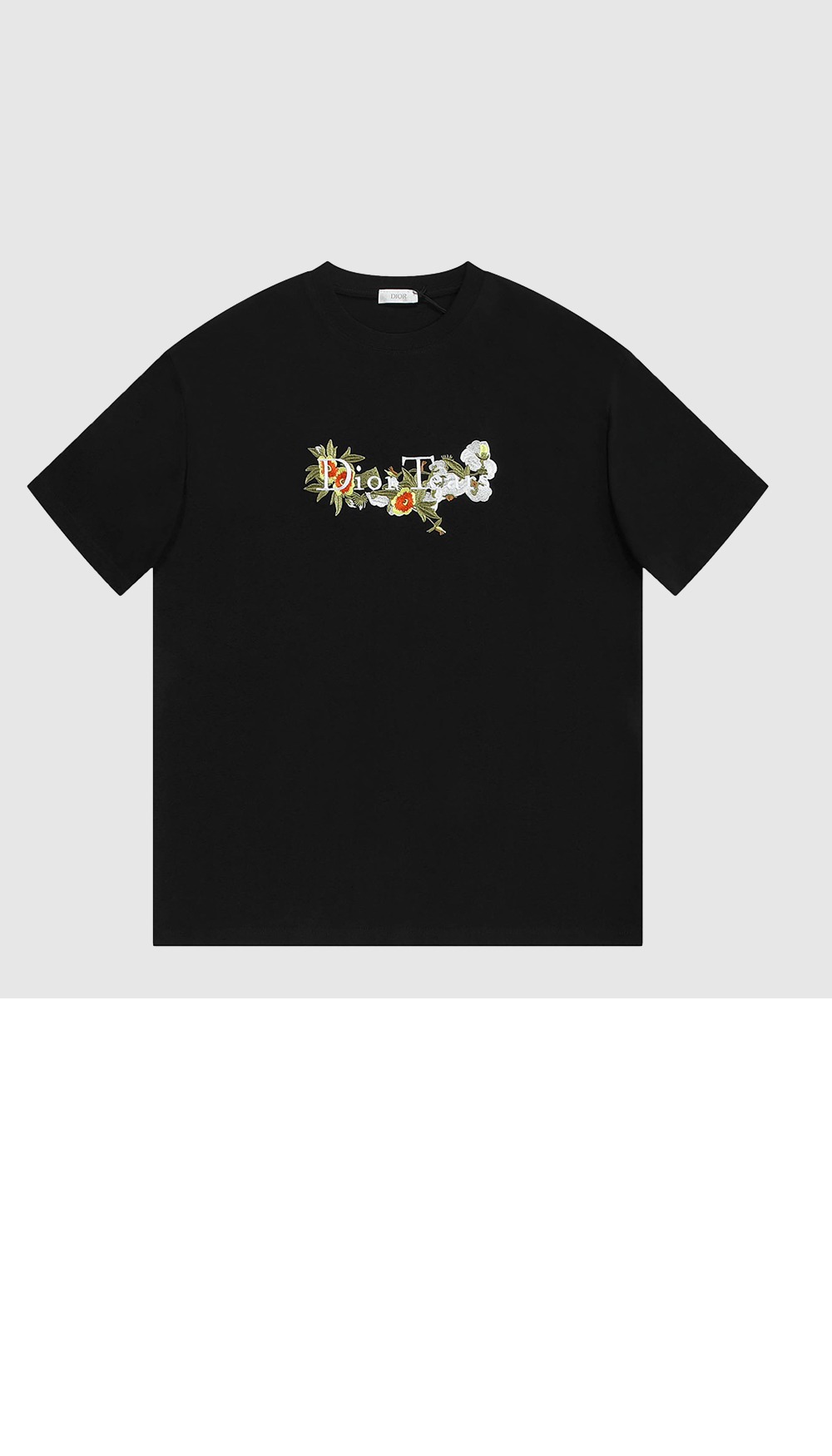 디올 로고 프린트 반팔