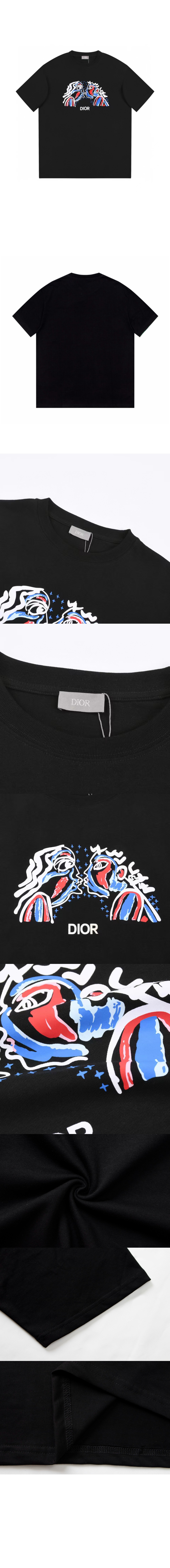 디올 플라워 코튼 톱