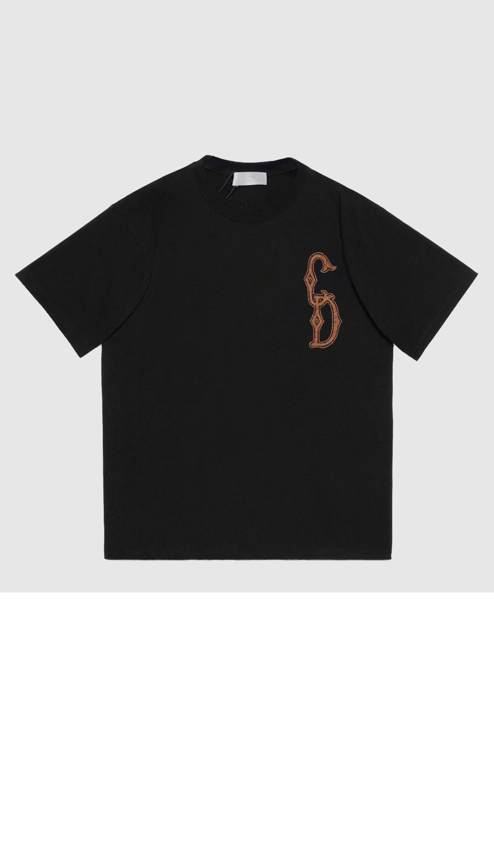 디올 로고 프린트 반팔