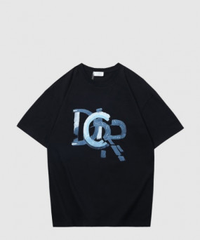 디올 로고 프린트 반팔