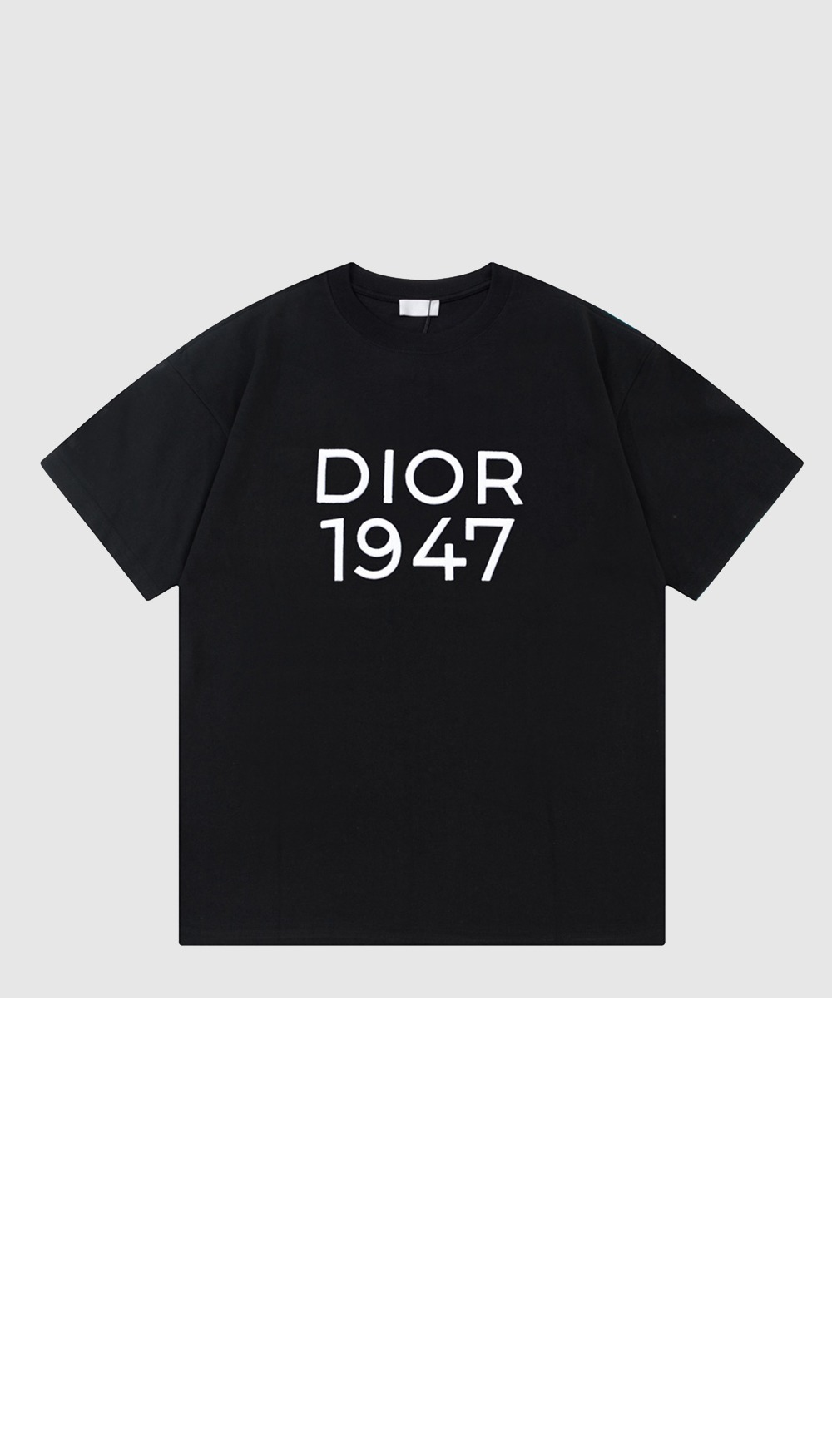 디올 로고 프린트 반팔