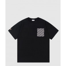 디올 로고 프린트 반팔