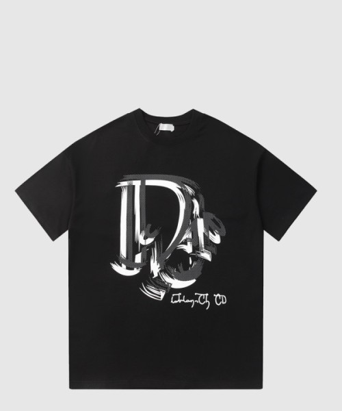 디올 로고 프린트 반팔