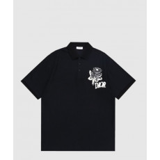 디올 로고 프린트 반팔