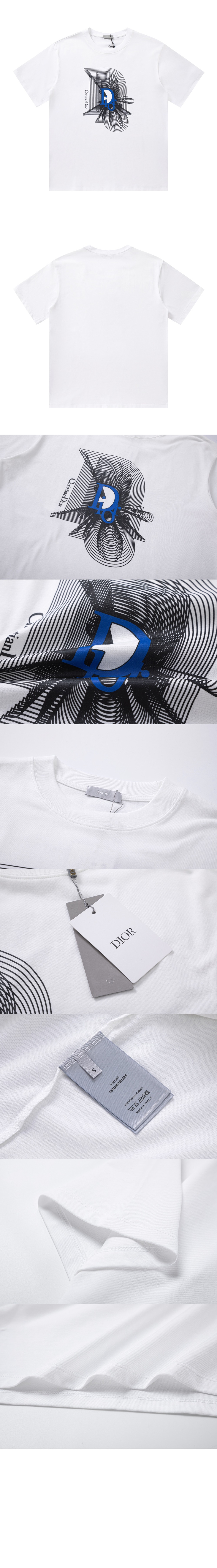 디올 플라워 코튼 톱