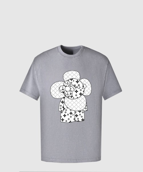 루이비통 로고 프린트 반팔