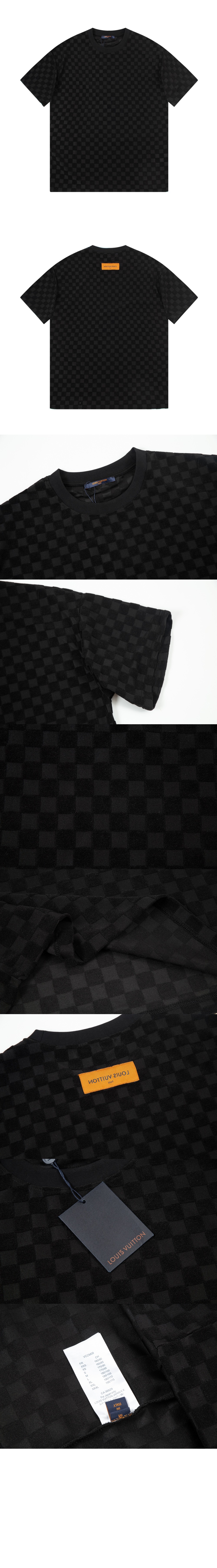 루이비통 로고 프린트 반팔