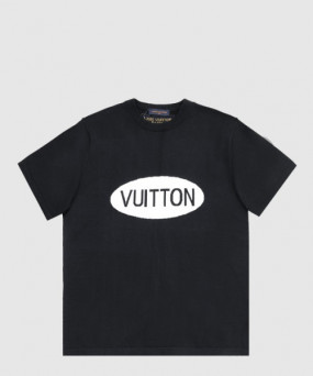 루이비통 로고 프린트 반팔