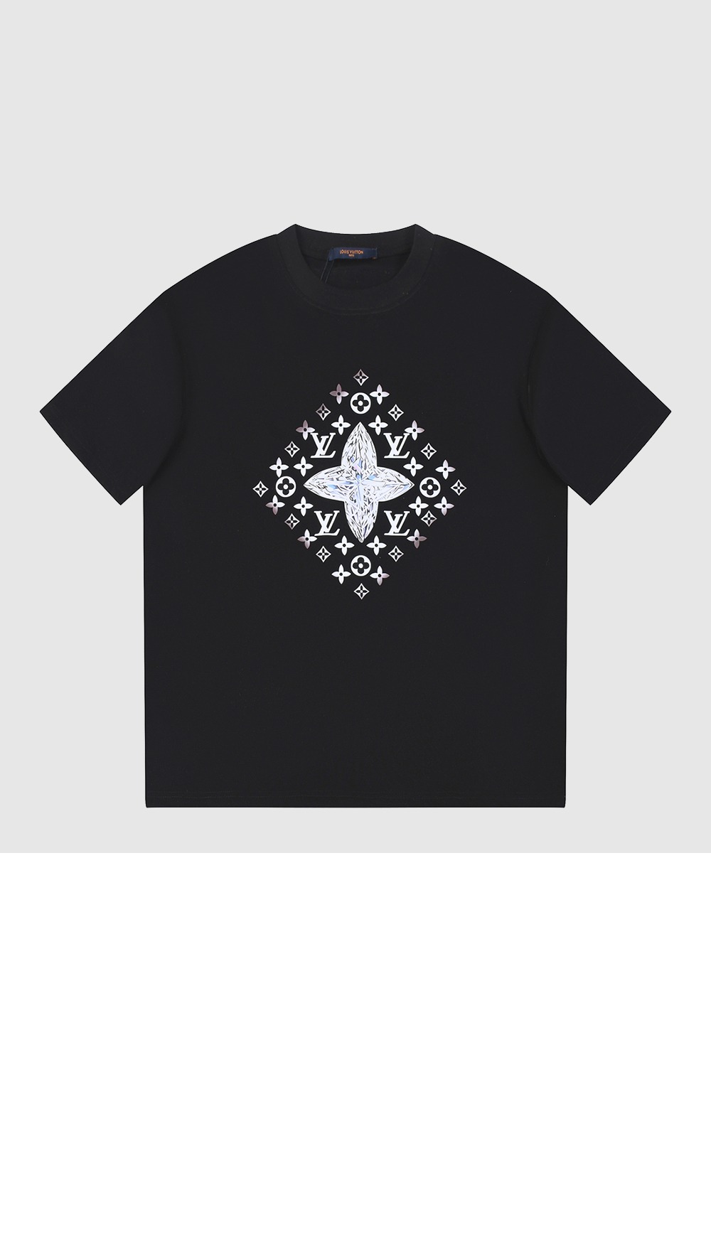 루이비통 로고 프린트 반팔