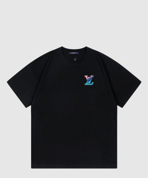 루이비통 로고 프린트 반팔