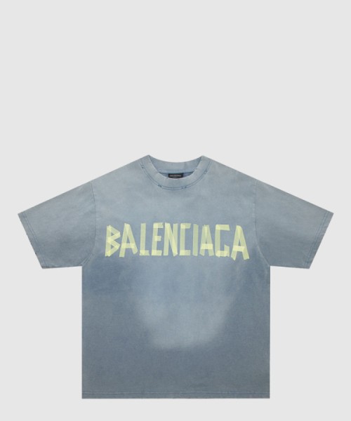 발렌시아가 로고 프린트 반팔