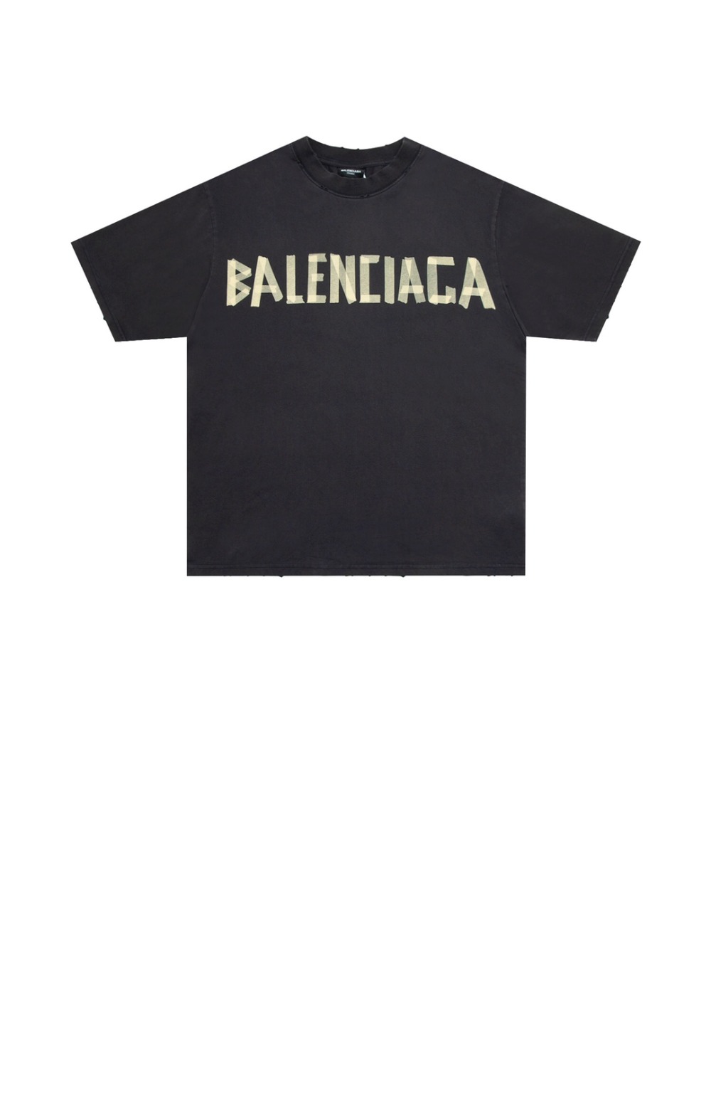 발렌시아가 로고 프린트 반팔