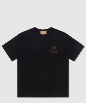 발렌시아가 로고 프린트 반팔