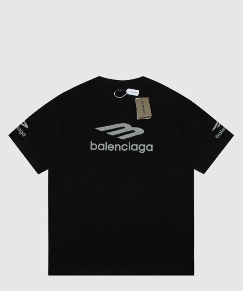 발렌시아가 로고 프린트 반팔