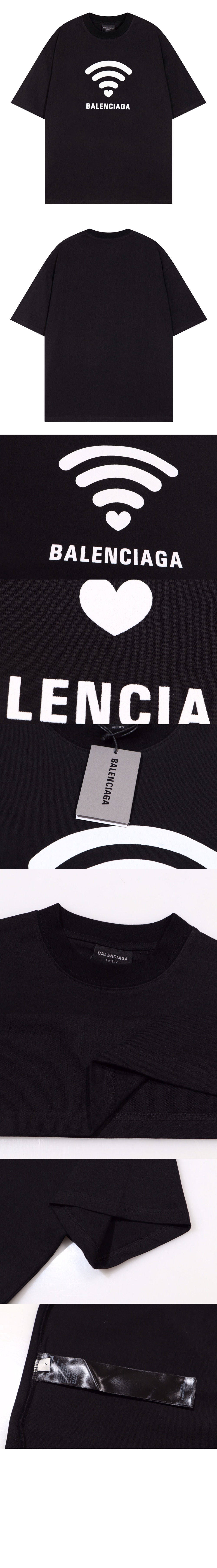 발렌시아가 고 프린트 반팔