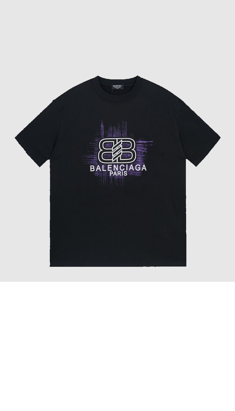 발렌시아가 로고 프린트 반팔