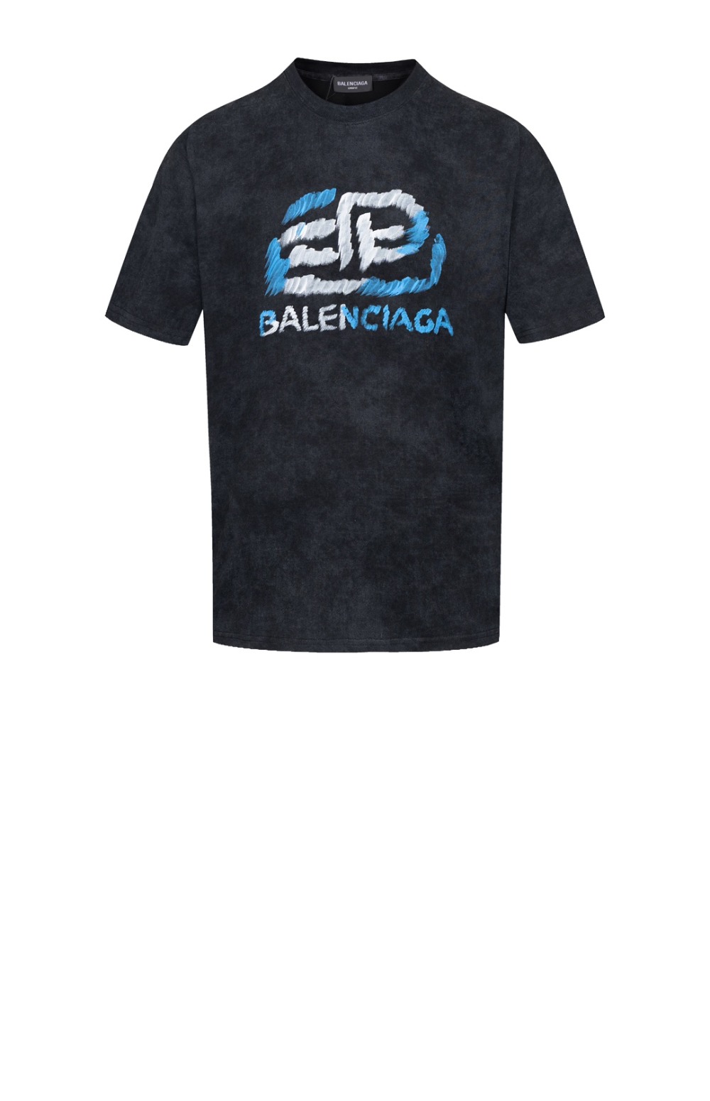 발렌시아가 로고 프린트 반팔