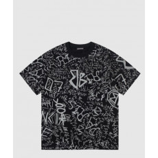 발렌시아가 로고 프린트 반팔