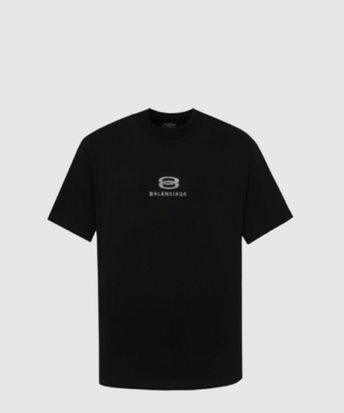 발렌시아가 로고 프린트 반팔