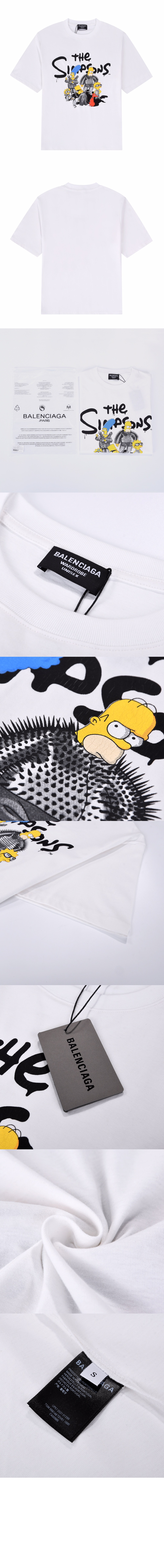 발렌시아가 플라워 코튼 톱