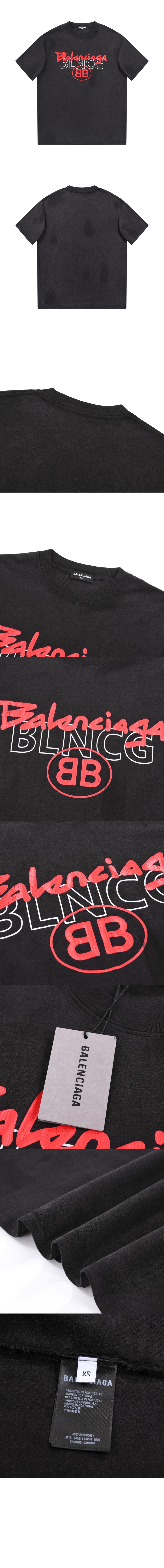 발렌시아가 플라워 코튼 톱