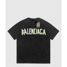 발렌시아가 로고 프린트 반팔