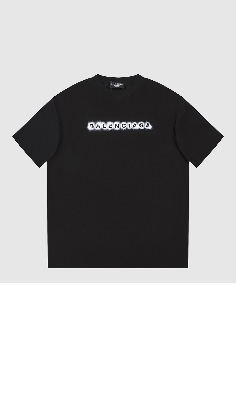 발렌시아가 로고 프린트 반팔