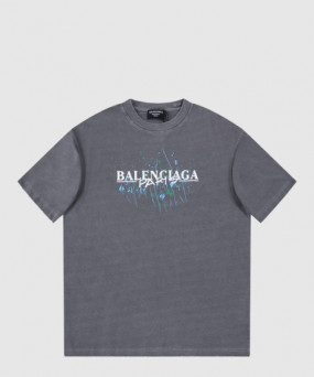 발렌시아가 로고 프린트 반팔