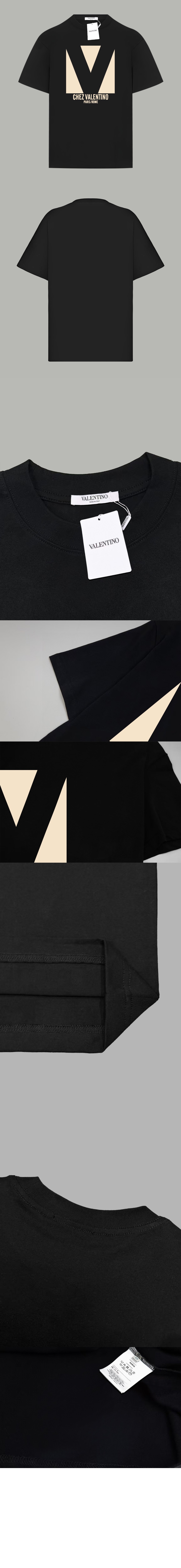 발렌티노 프린트 코튼 티셔츠