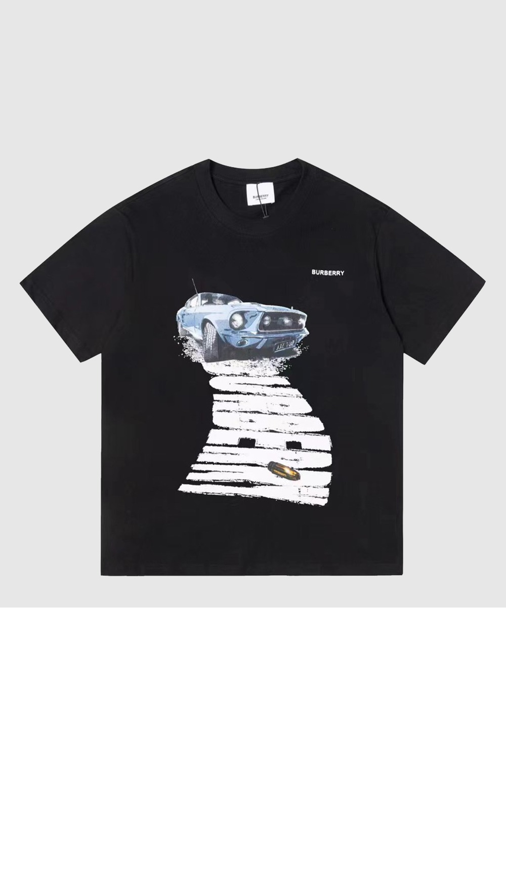 버버리 플라워 코튼 티셔츠