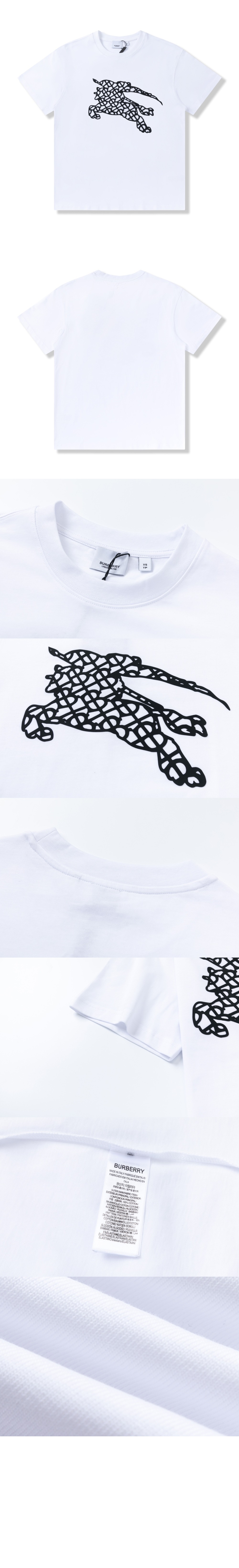 버버리 플라워 코튼 티셔츠