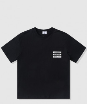 버버리 로고 코튼 티셔츠