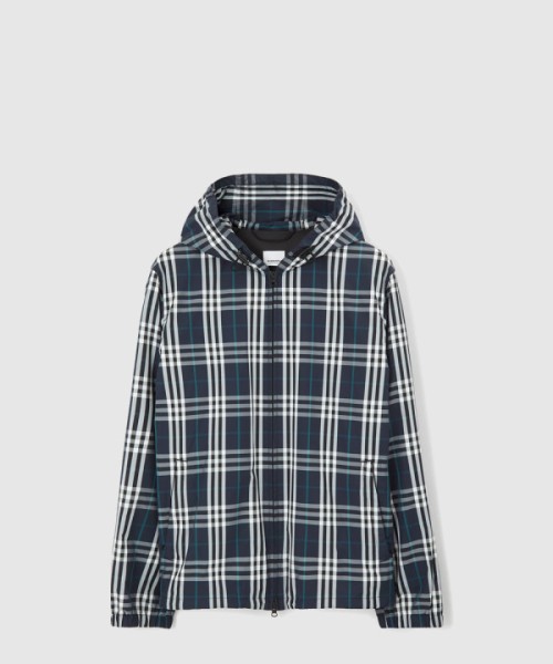 버버리 체크 나일론 재킷