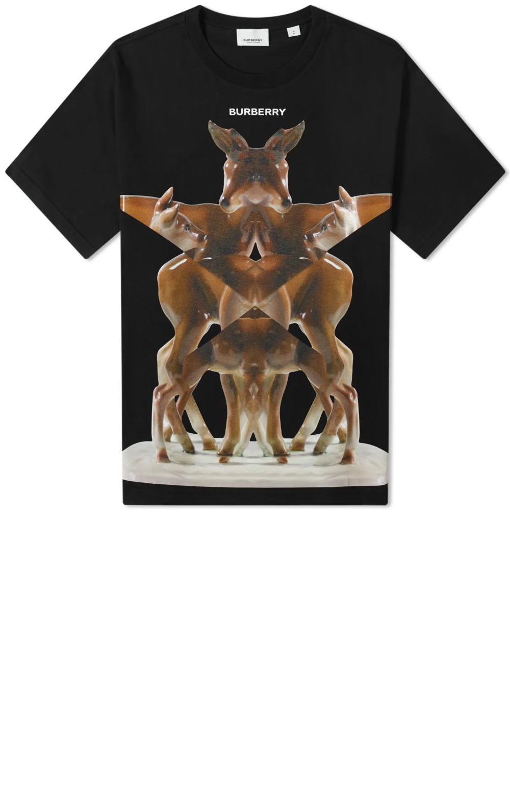 버버리 플라워 코튼 티셔츠