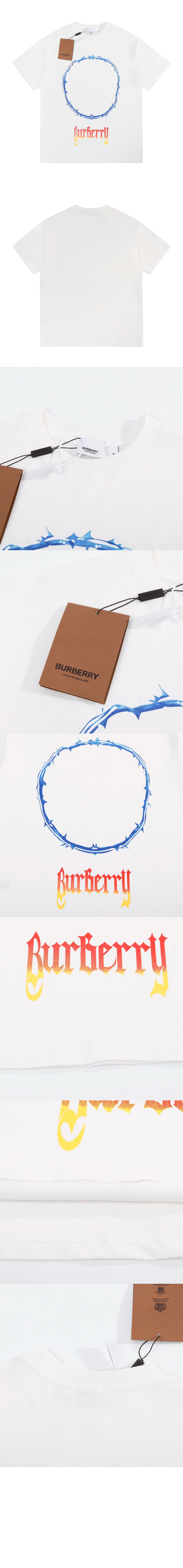 버버리 플라워 코튼 티셔츠