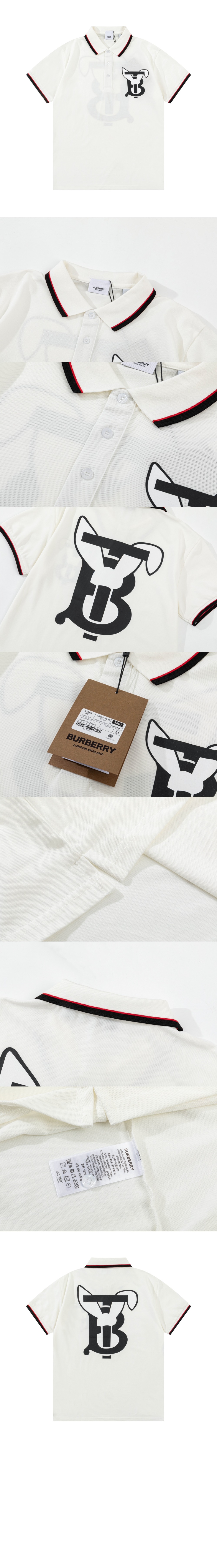 버버리 코튼 폴로셔츠