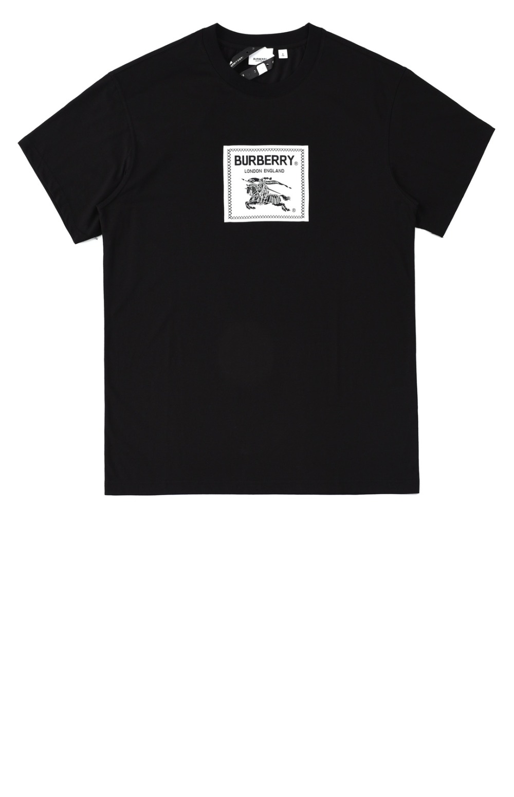 버버리 로고 코튼 티셔츠