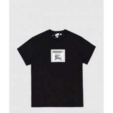 버버리 로고 코튼 티셔츠