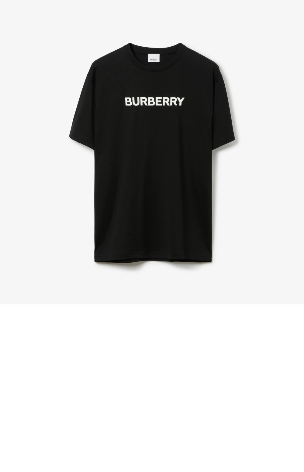 버버리 로고 코튼 티셔츠