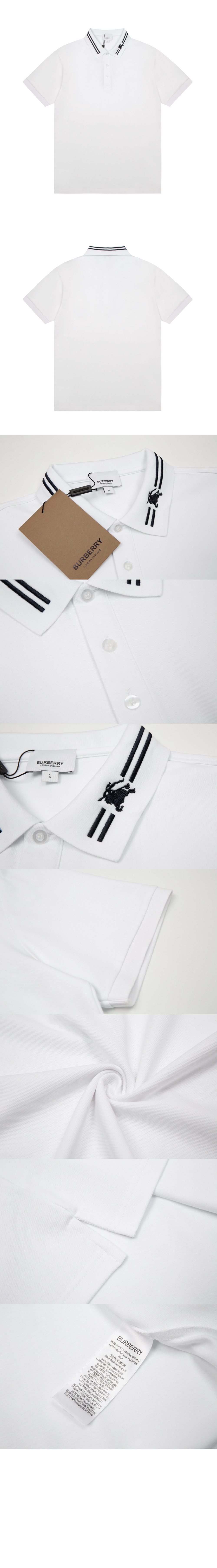 버버리 코튼 폴로셔츠