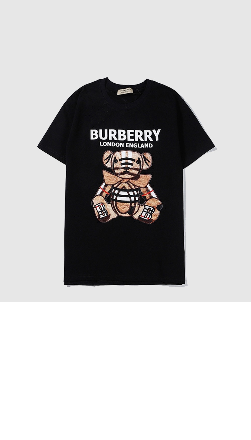 버버리 곰돌이 면 티
