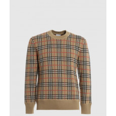 버버리 체크 울 니트