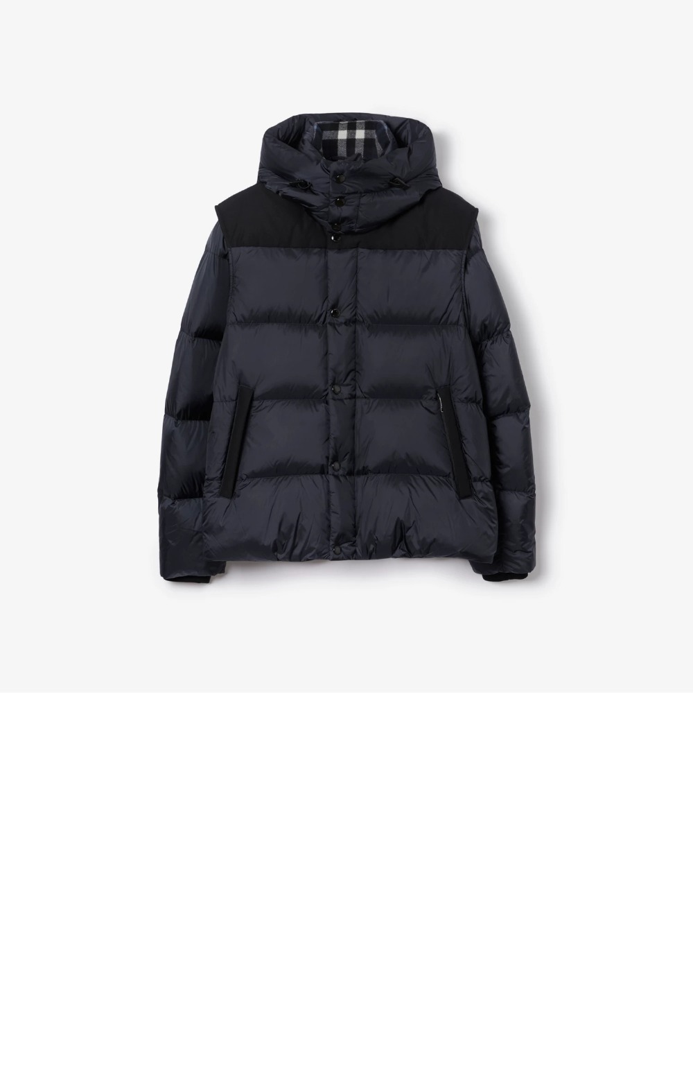 버버리 디태처블 슬리브 나일론 퍼퍼 재킷