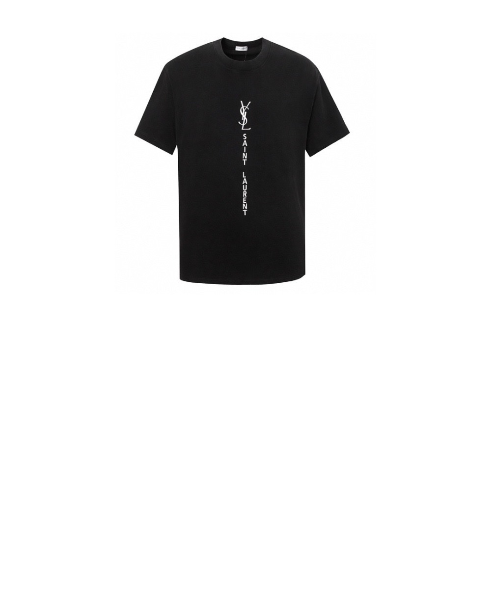 생로랑 로고 프린트 반팔