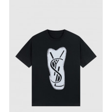 생로랑 로고 프린트 반팔