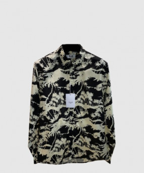 생로랑 로고 프린트 긴팔