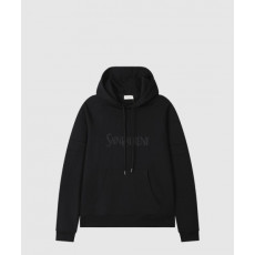 생로랑 로고 후드 긴팔