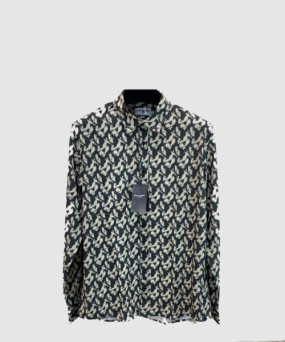 생로랑 로고 프린트 긴팔