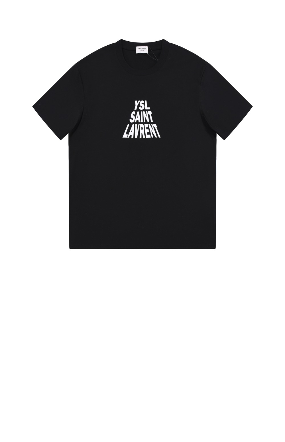 생로랑 로고 프린트 반팔