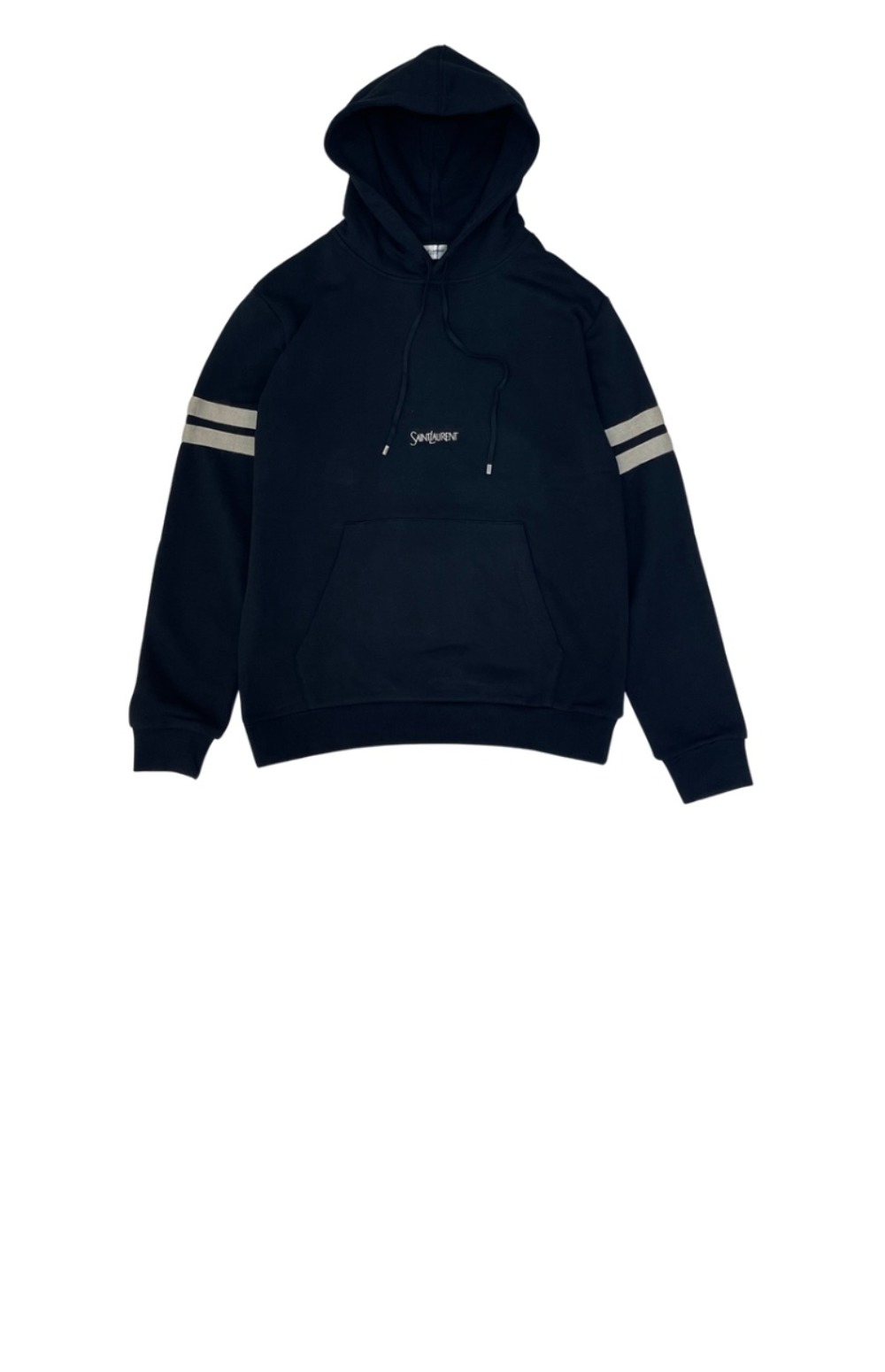 생로랑 로고 후드 긴팔